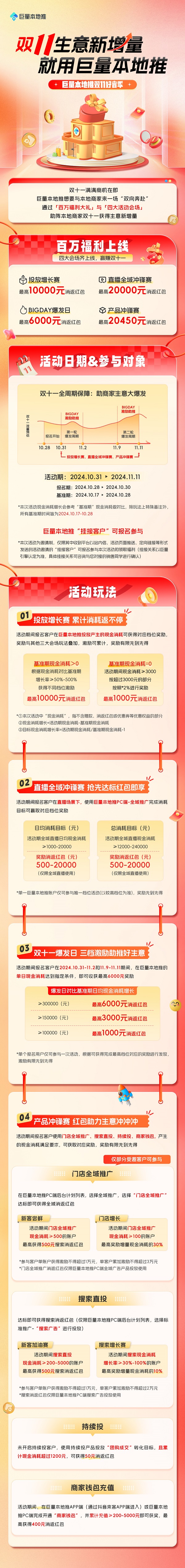 巨量本地推双11大促百万福利来袭！双11生意新增量，就用巨量本地推