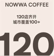 NOWWA挪瓦咖啡120家门店齐开  三四线城市占比超1/3